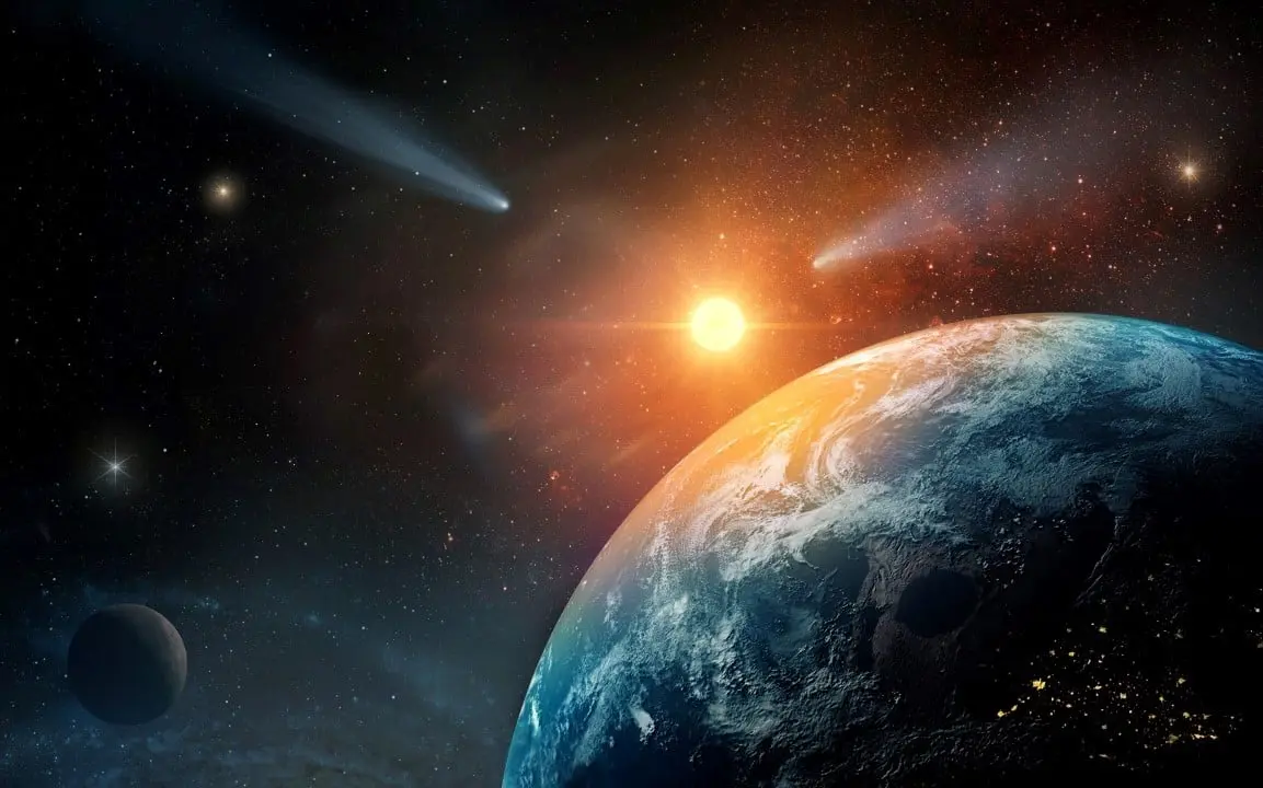 Espaço, Terra, Sol