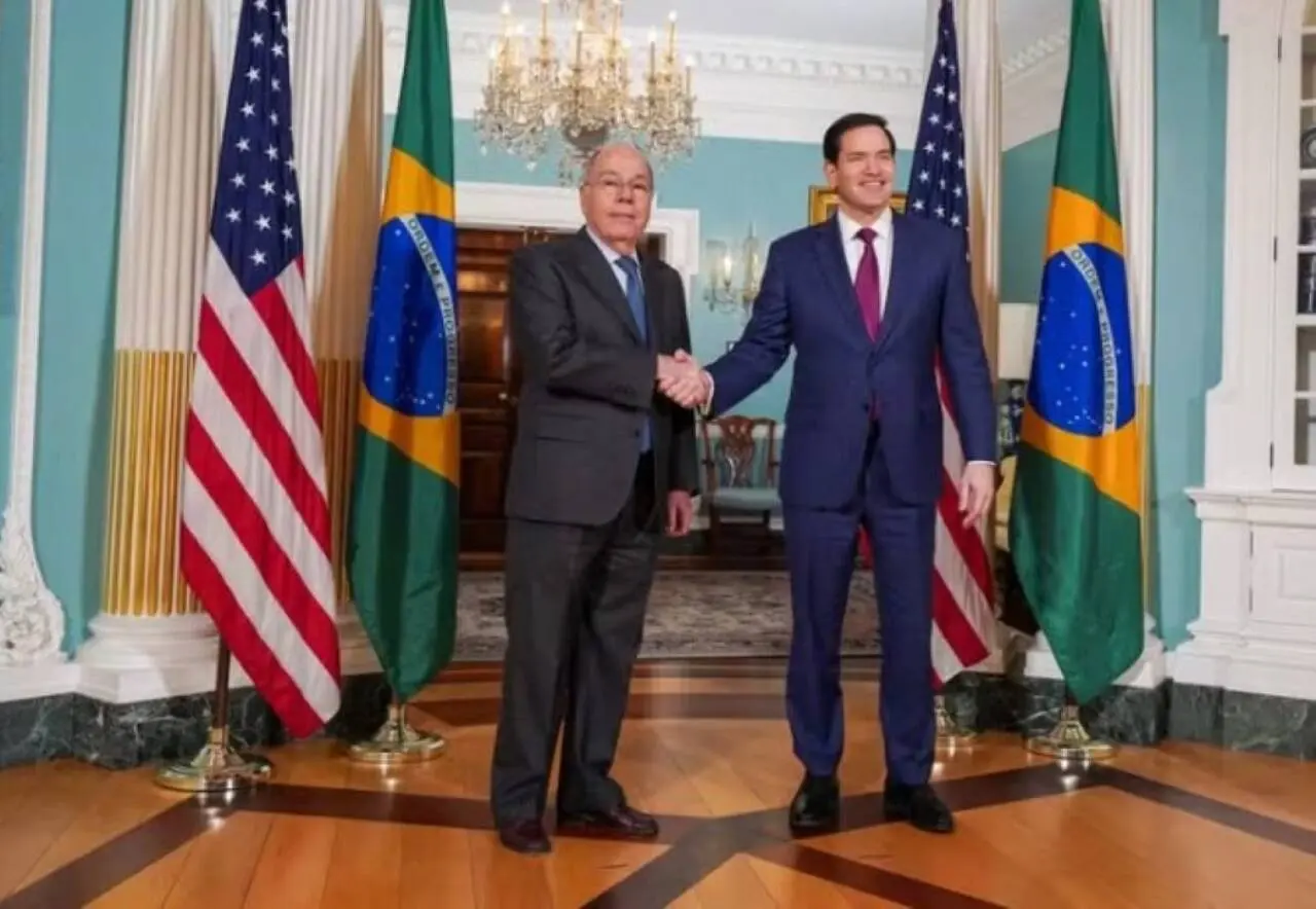 Marco Rubio e Mauro Vieira