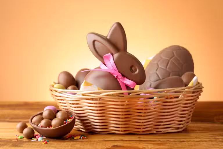 Páscoa, chocolate, coelho