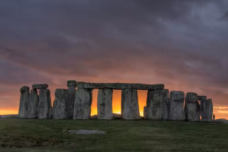 Stonehenge, um antigo monumento de pedra pré-histórico
