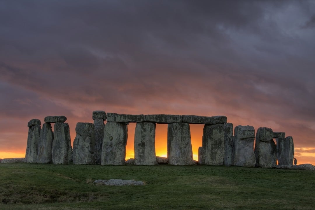 Stonehenge, um antigo monumento de pedra pré-histórico