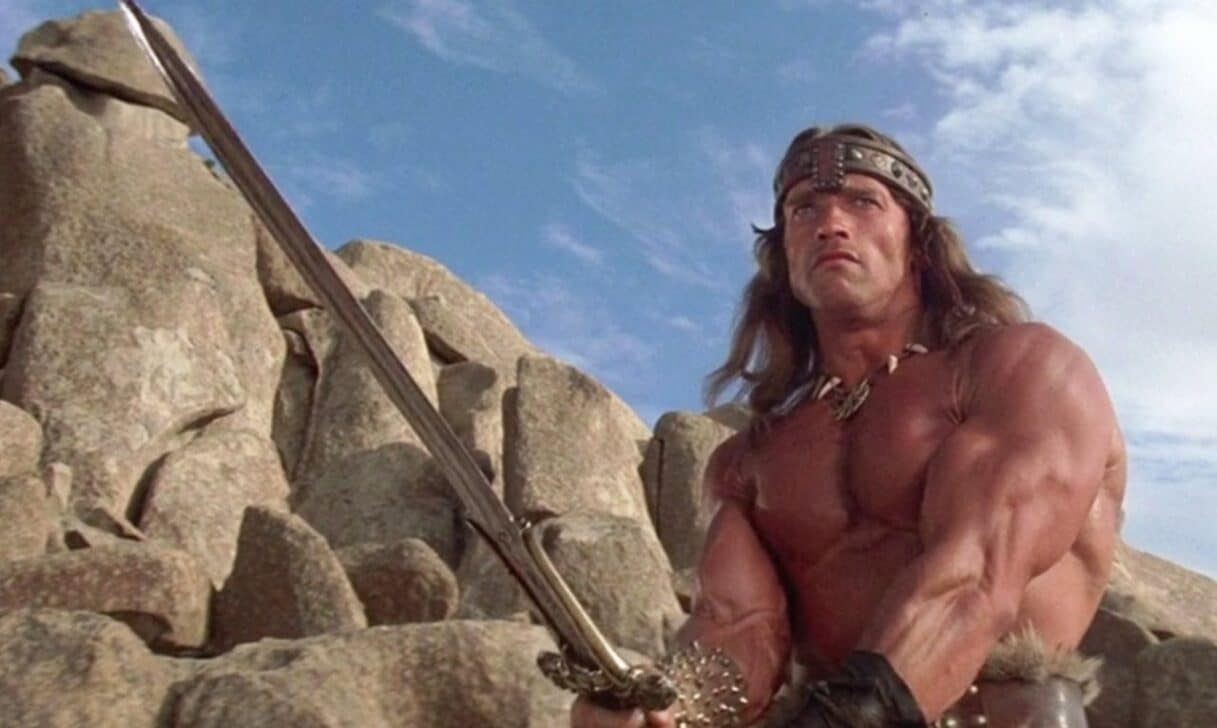 Arnold Schwarzenegger como Rei Conan - Reprodução