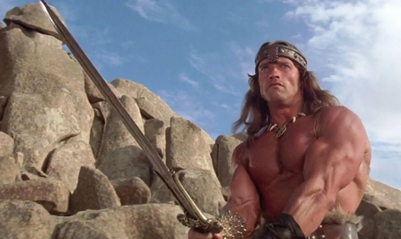 Arnold Schwarzenegger como Rei Conan - Reprodução