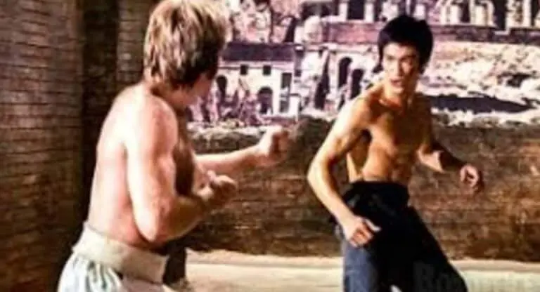 Bruce Lee e Chuck Norris - Divulgação