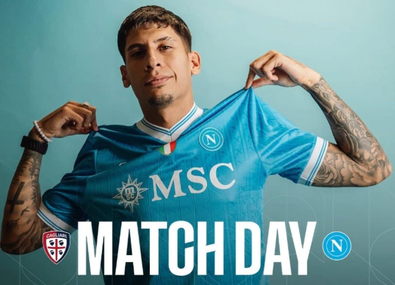 Cagliari x Napoli - X.com/ Napoli