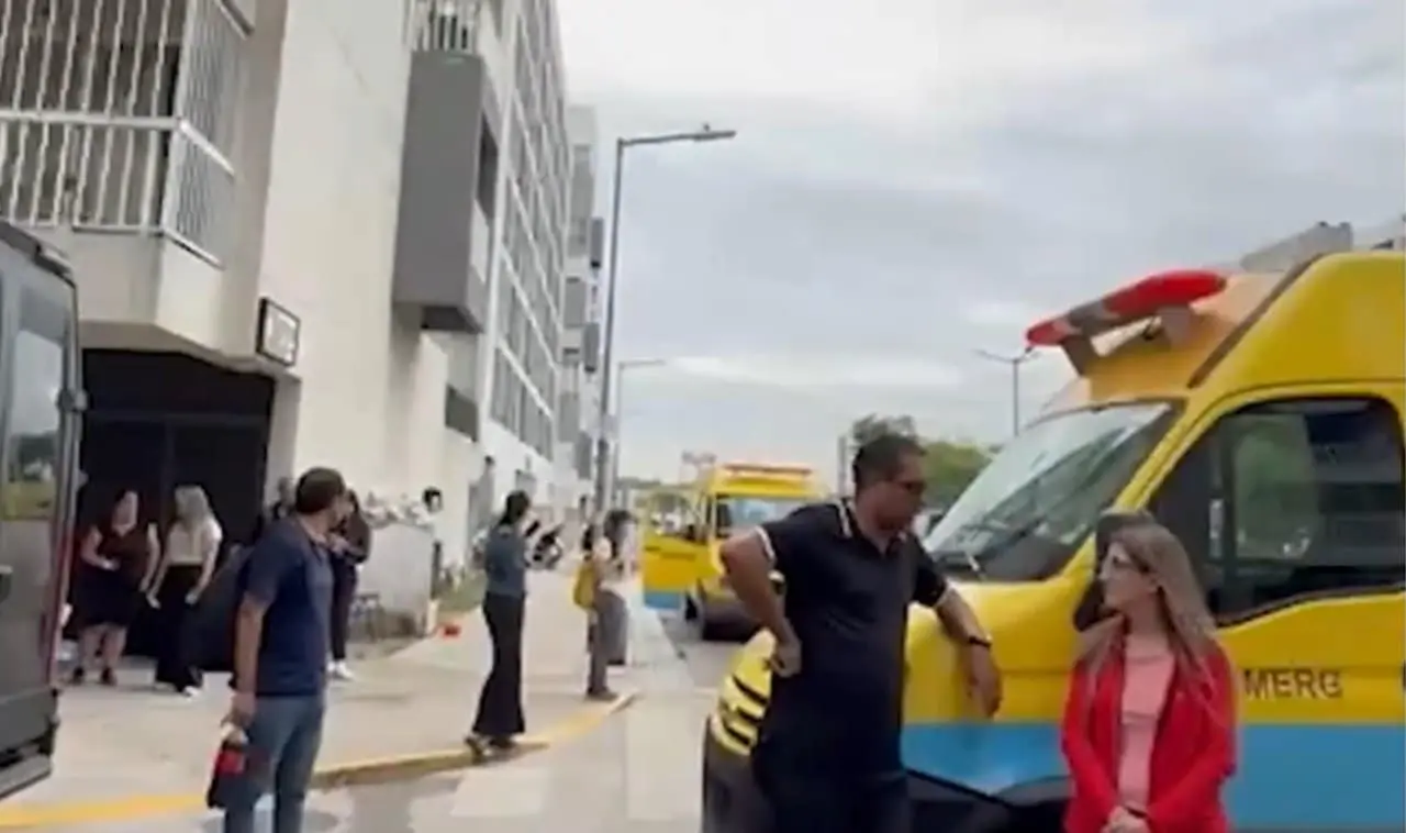 Desabamento de garagem - Clarín