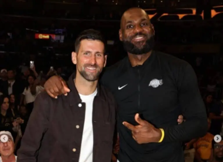 Djokovic e LeBron - Instagram