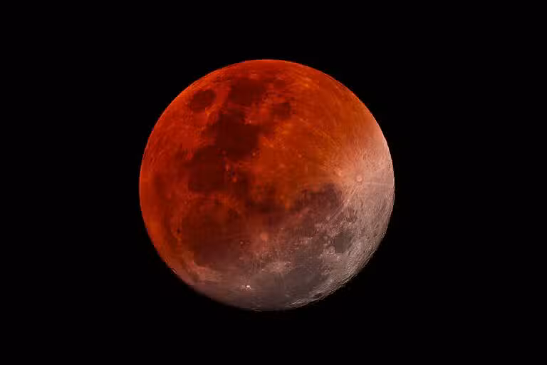 eclipse lunar total, lua de sangue