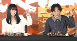 演員二宮一成和池田艾來莎為丸龜制麵的新菜餚代言