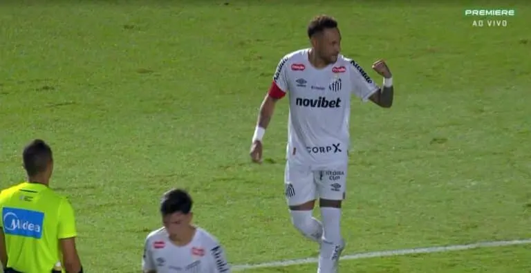 Golaço de Penalti de Neymar - GLobo