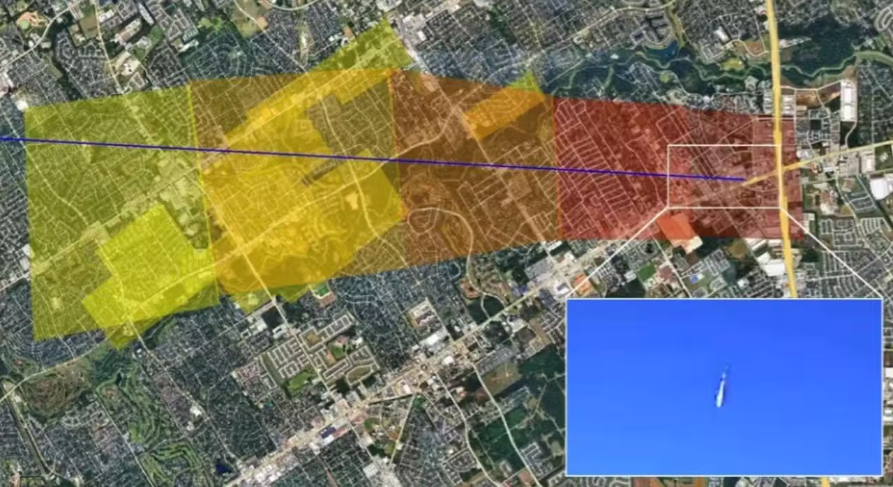 meteoritos no Texas - NASA, Google Earth, © JakeFromStateFarm