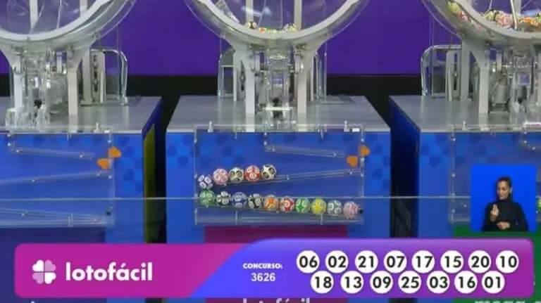 Resultado Lotofácil 3626