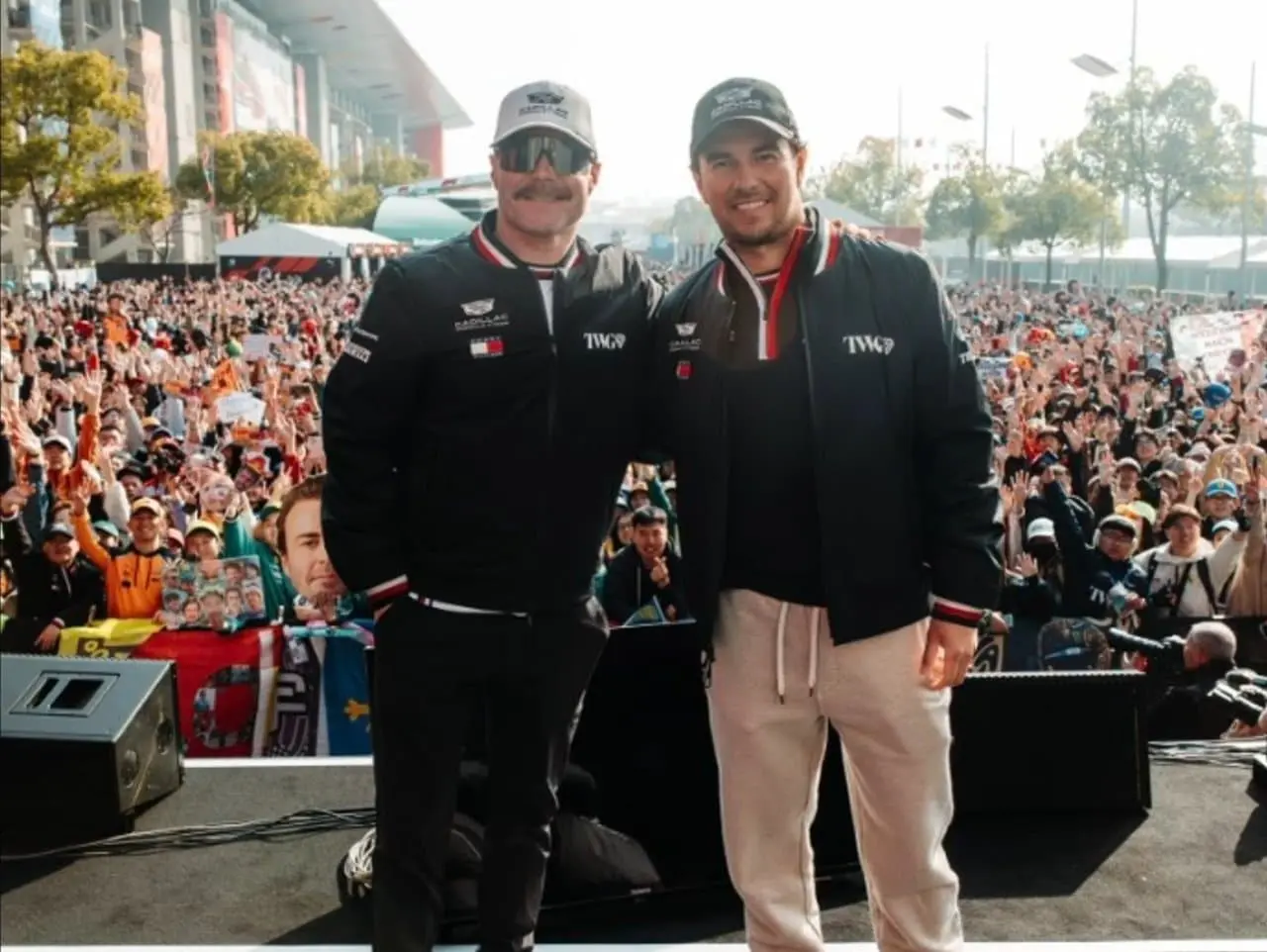 Sergio Pérez e Valtteri Bottas - X.com/ Cadillac