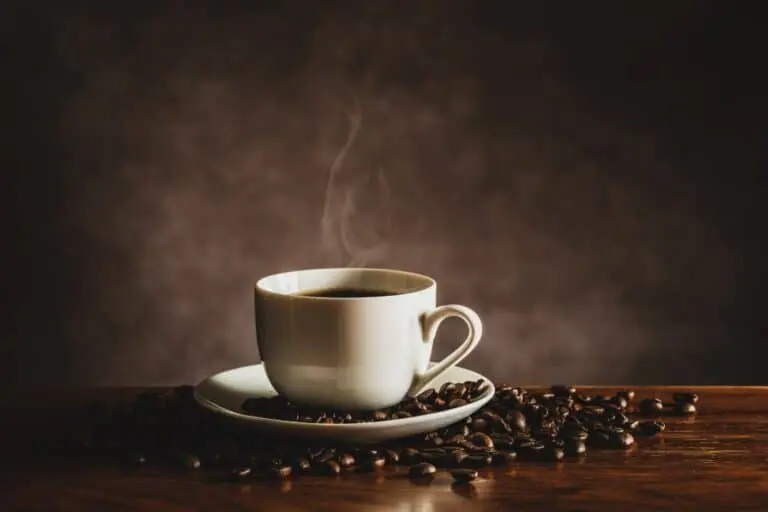 Café, grãos, xícara