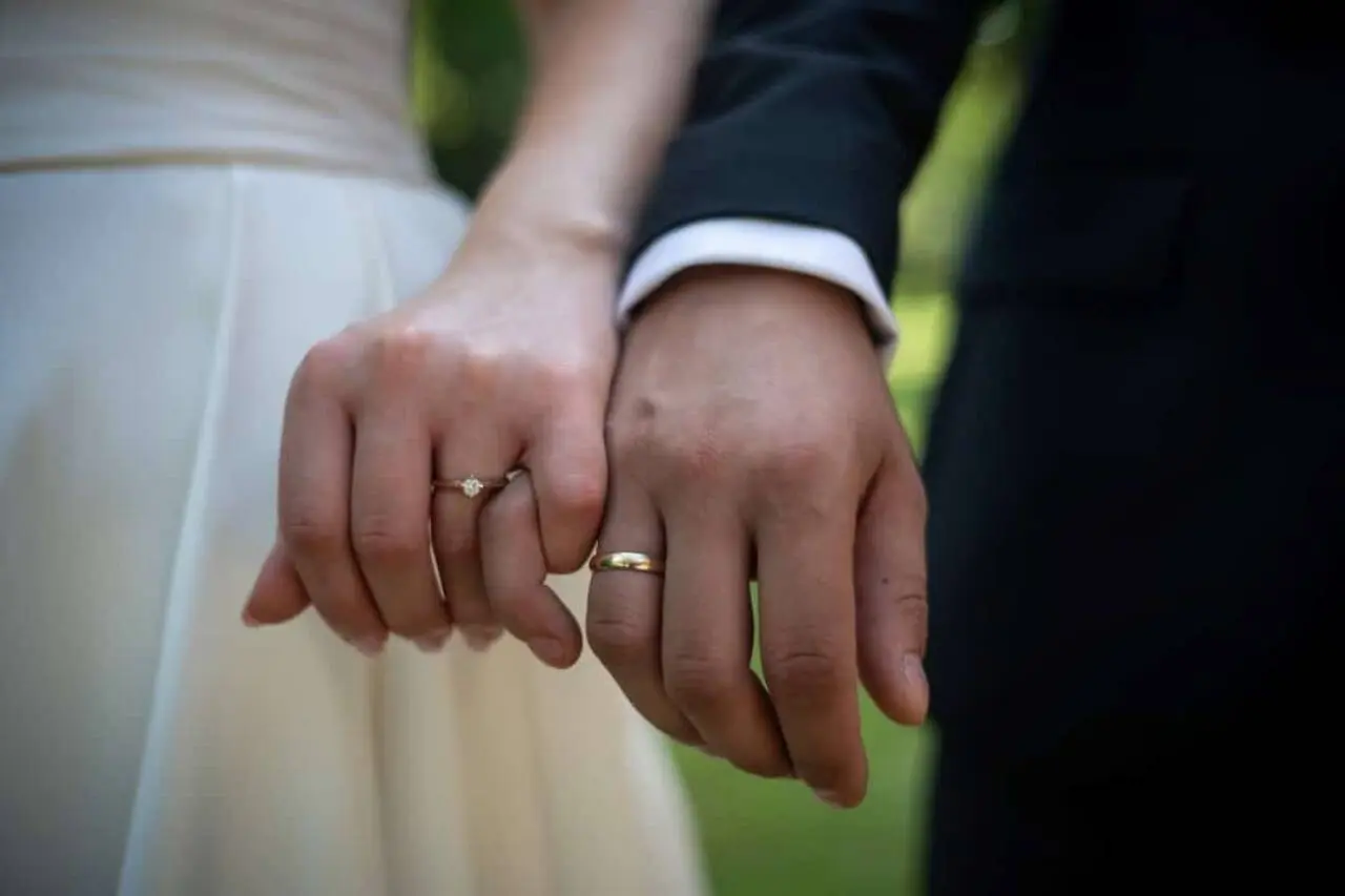 Casamento, união, alianças, noivos
