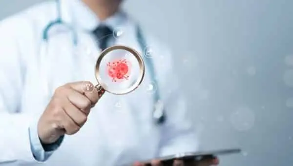 Conceito de verificação de câncer, médico