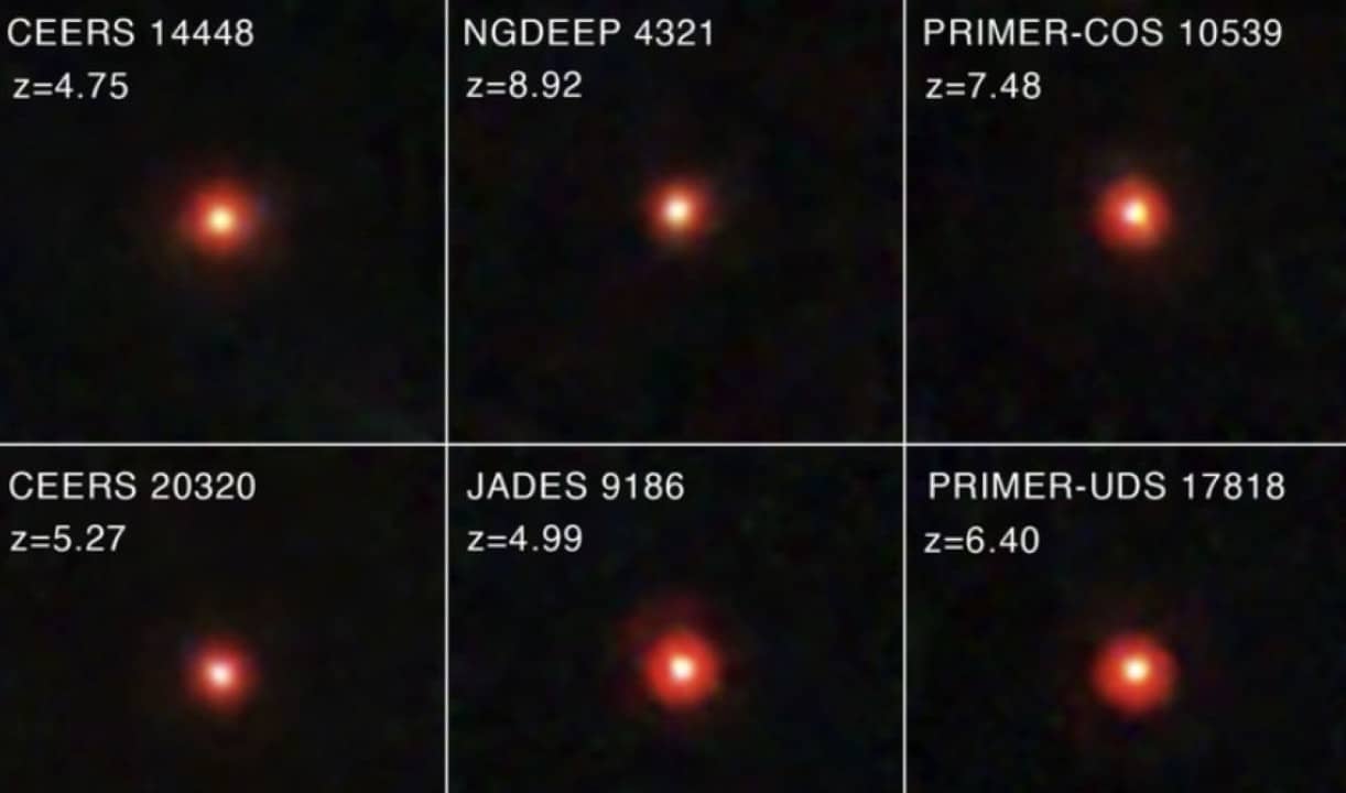 Composite Imagem captured by Telescópio Espacial Webb's near-infrared camera