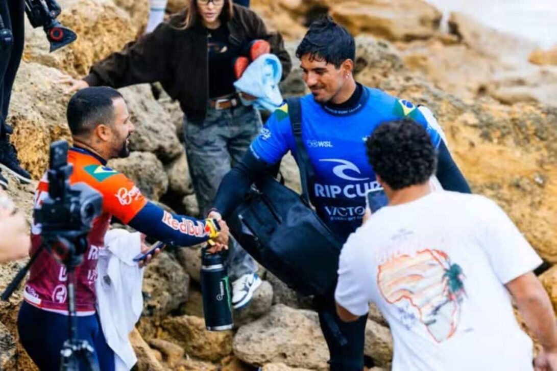 Italo Ferreira e Gabriel Medina