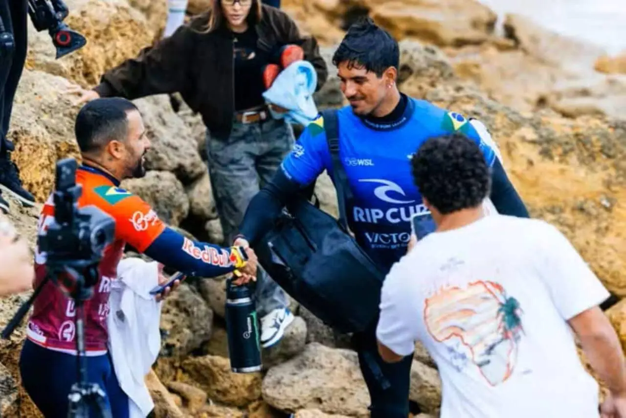 Italo Ferreira e Gabriel Medina