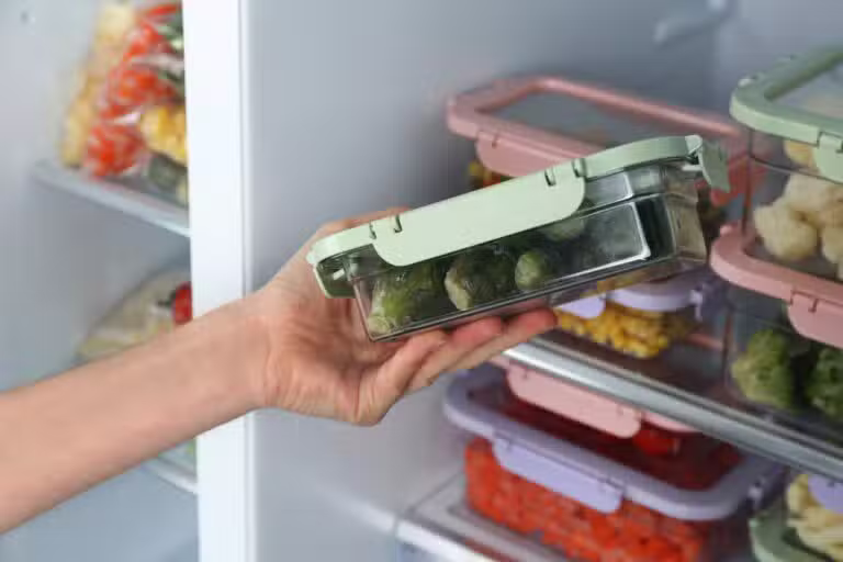 Plásticos, armazenamento de alimentos