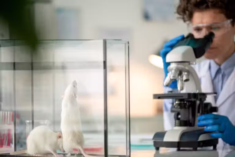 Ratos de laboratório, pesquisa, experimento