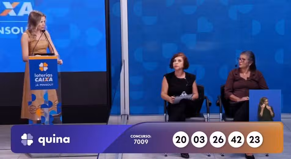 Resultado Quina 7009 20 - 03 - 26 - 42 - 23