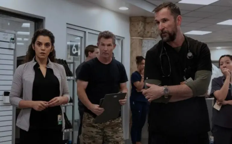 Sepideh Moafi e Noah Wyle - The Pitt