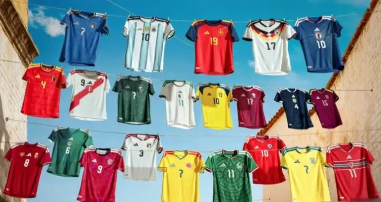 Camisas das seleções de cada país