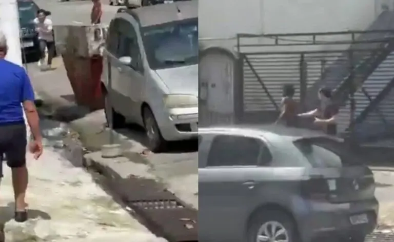 choques em morador de rua e filmar as agressões - Internet