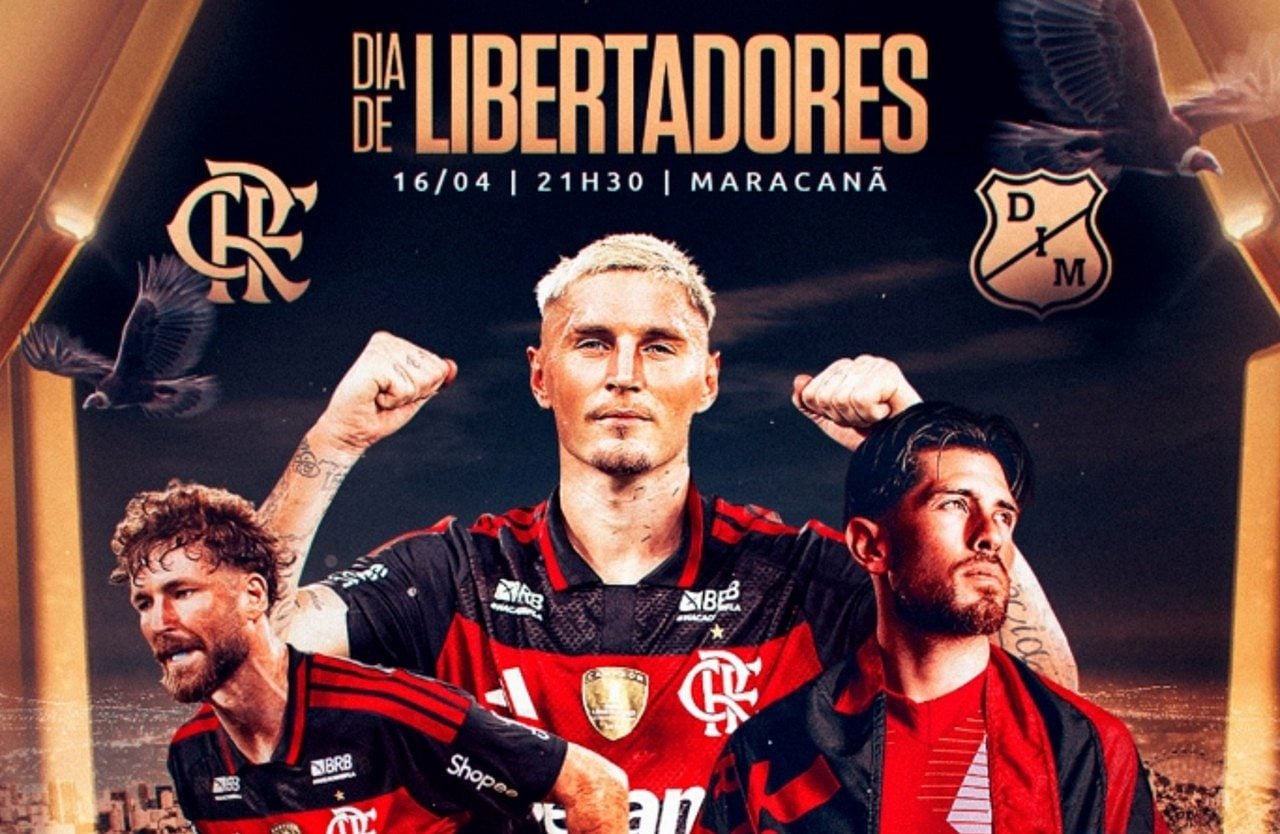 Flamengo x Independiente Medellín - X.com/ Flamengo