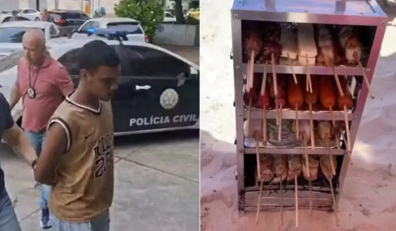 Homem foi preso nesta terça-feira após golpe a turista britânica — Reprodução