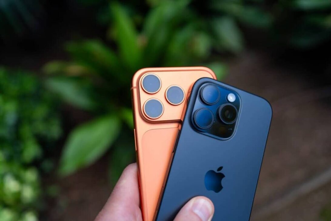 iPhone laranja 16 Pro e 17 Pro