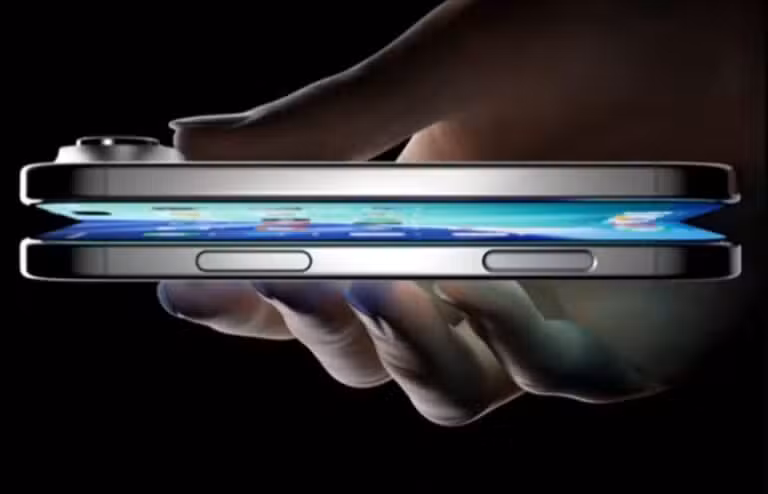 Ilustração iPhone Fold, Iphone dobráve