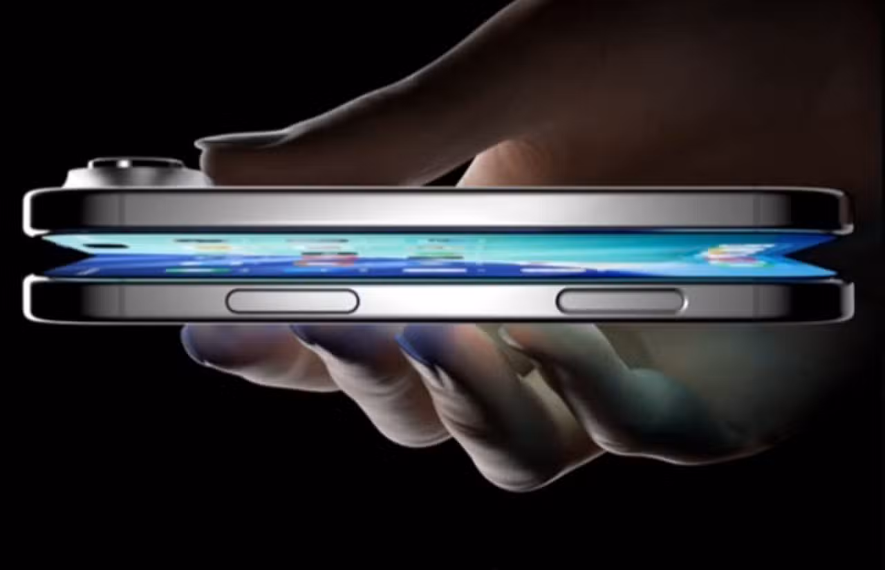 Ilustração iPhone Fold, Iphone dobráve