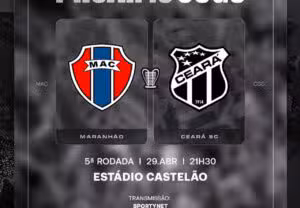 Maranhão x Ceará: onde assistir ao vivo, horário e prováveis escalações na Copa do Nordeste