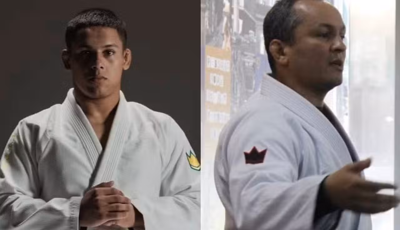Mica Galvão e seu pai, Melqui Galvão - Divulgação