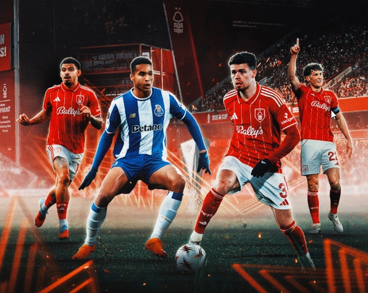 Nottingham Forest x Porto - X.com/ Nottingham Forest