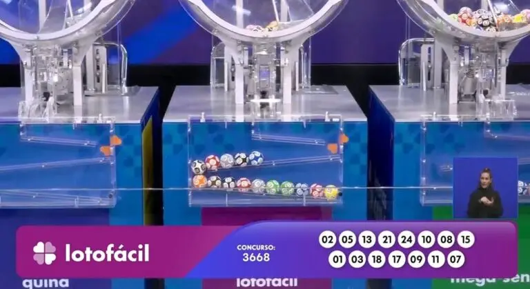 Resultado Lotofácil 3668