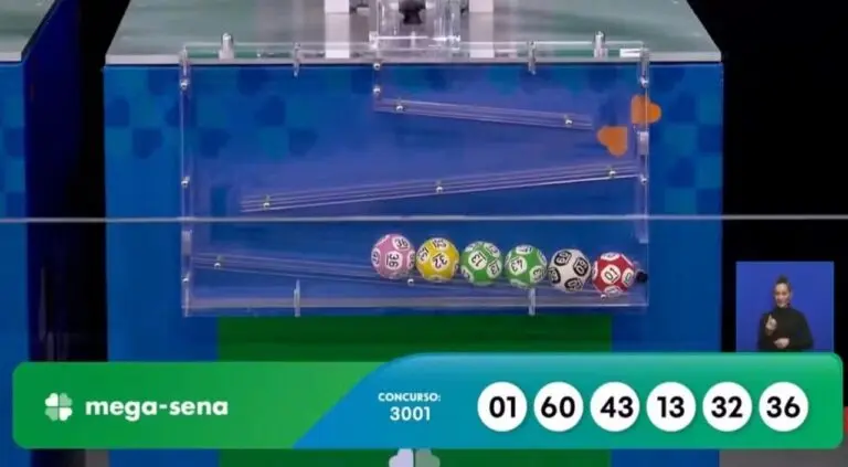 Último resultado Mega-Sena 3001