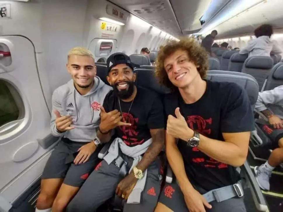 Andreas Pereira, Rodinei e David Luiz