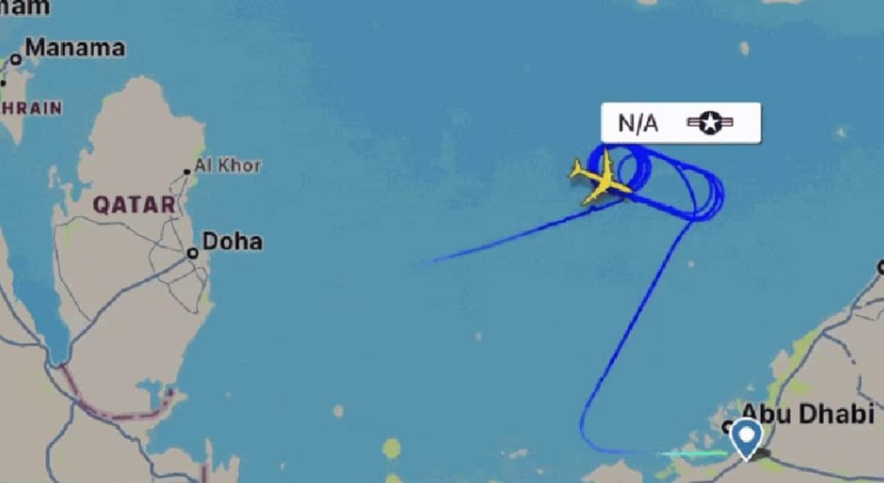Avião dos EUA roda antes de perder o sinal no Golfo Pérsico