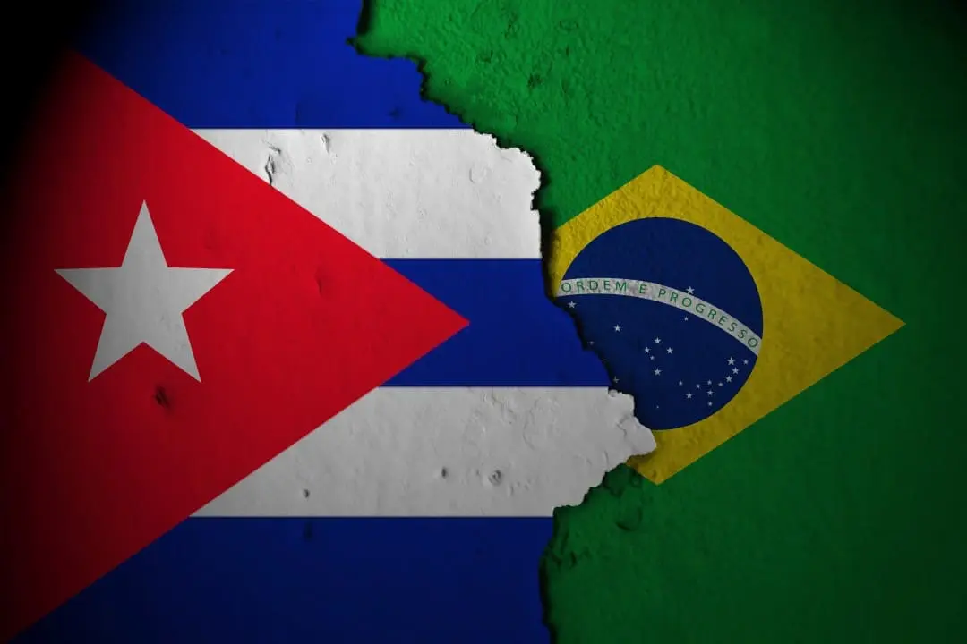Bandeira Cuba e Brasil