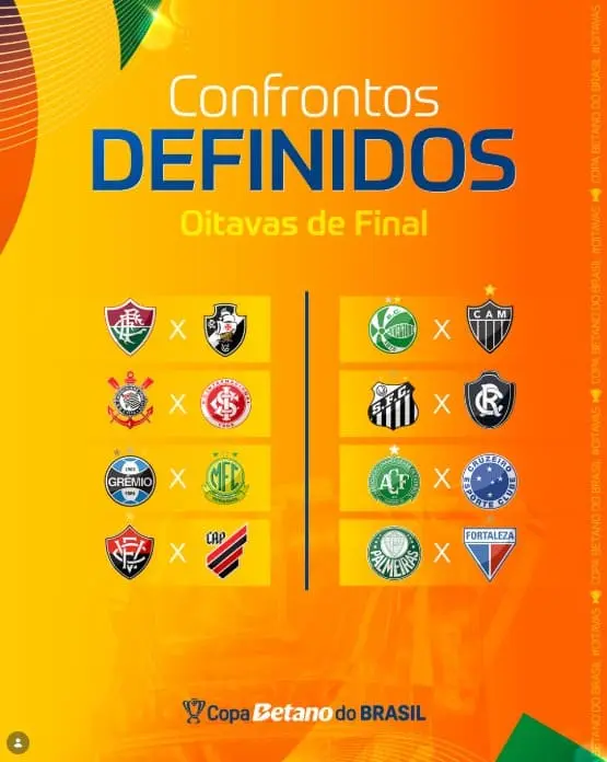 Confrontos das oitavas da Copa do Brasil