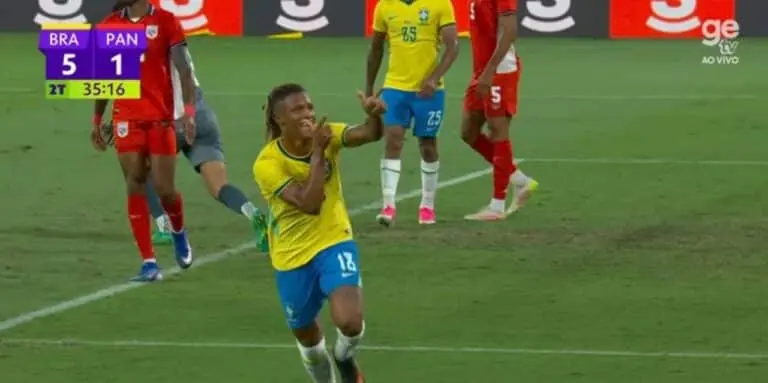 Danilo faz o sexto do Brasil