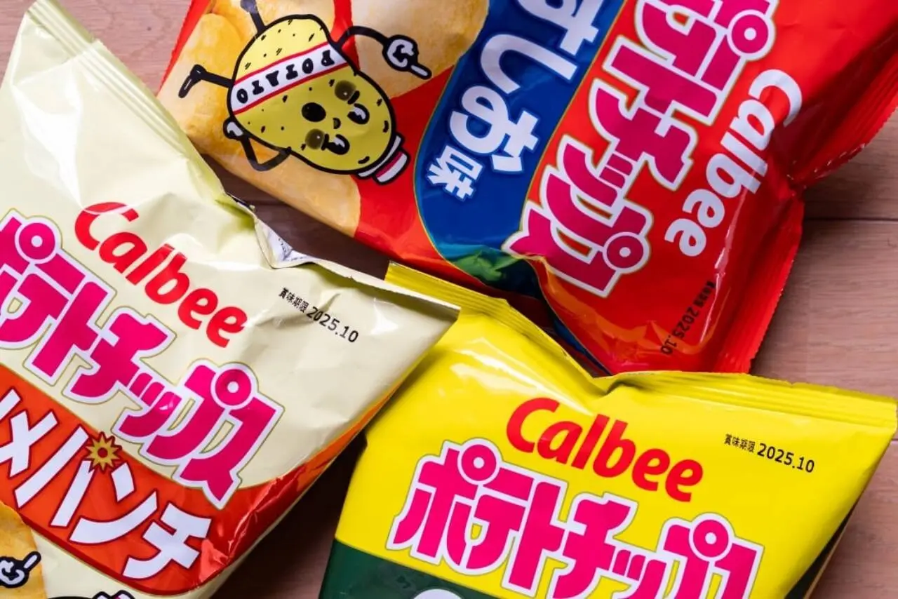 Embalagens de batatas fritas Calbee