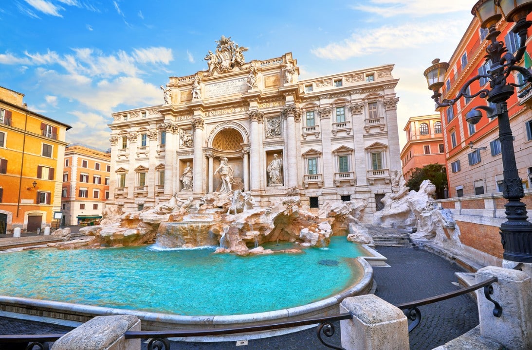 Fonte do Trevi em Roma, Itália