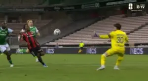 Nice îl învinge pe St. Etienne cu 4-1, Elye Wahi înscrie un gol grozav la 90+10