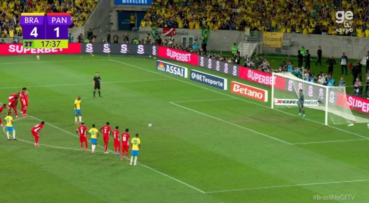 Igor Thiago segna un rigore e porta il 5-1 per Brasil