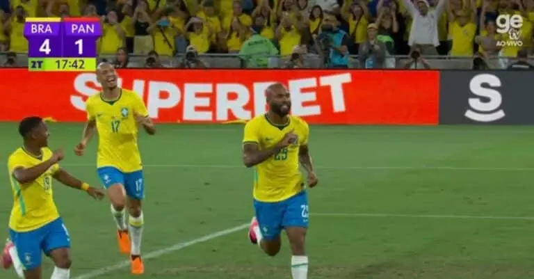 Igor Thiago marca para o Brasil