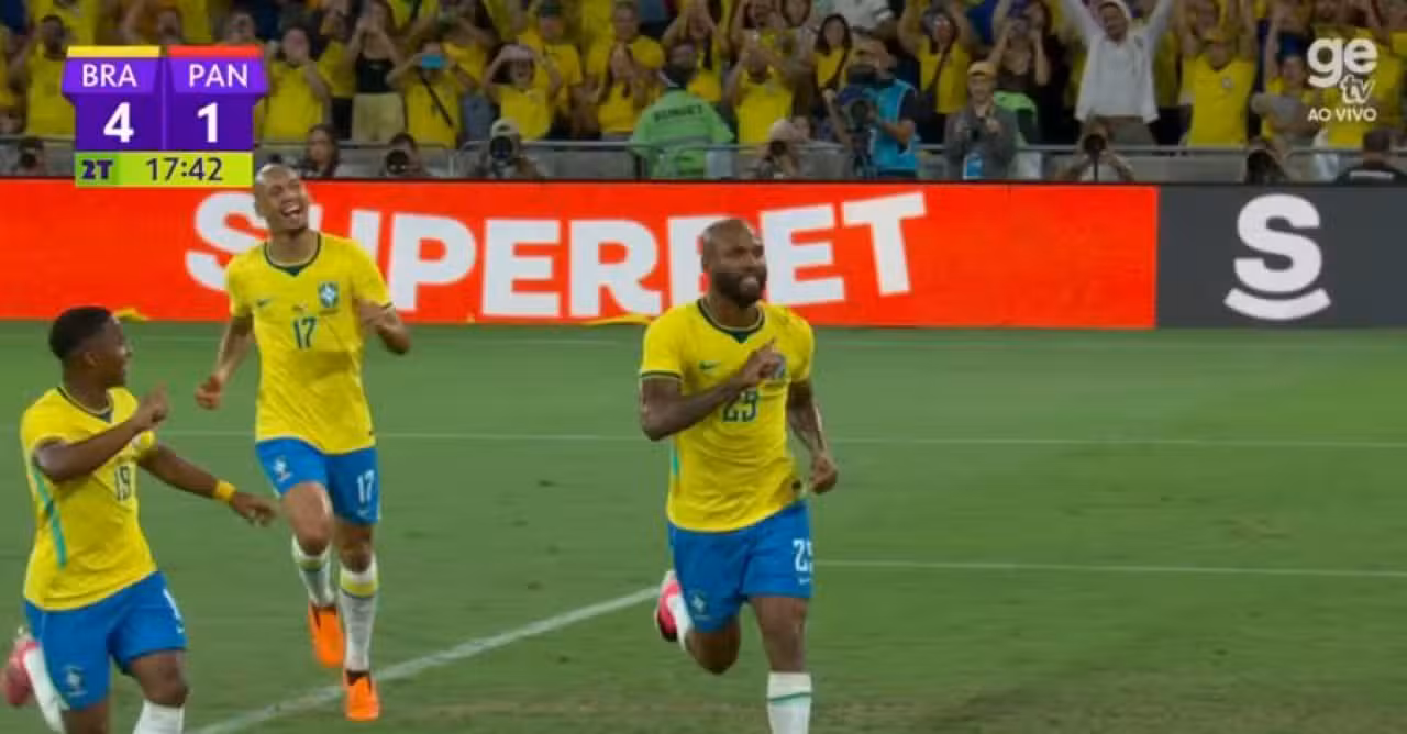 Igor Thiago marca para o Brasil